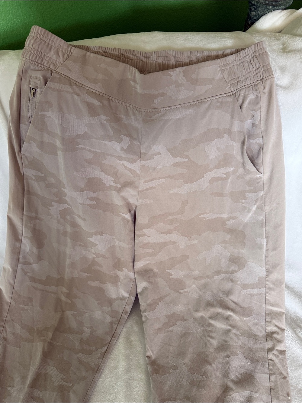 Athleta Light Beige Camo Joggers